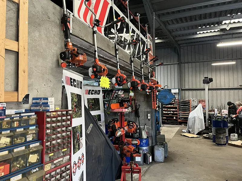 Vue intérieure du garage